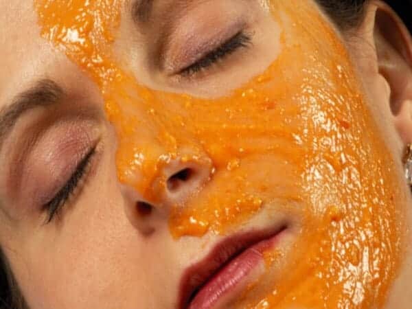 Making orange peel face masks at home
