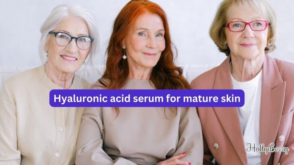 Hyaluronic acid serum for mature skin